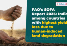 FAO’s SOFA Report 2025: India among Countries with Highest Yield Loss Due to Human-induced Land Degradation
