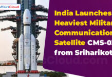 ISRO Launched India’s Heaviest Military Communication Satellite ‘CMS-03’ from Sriharikota, AP