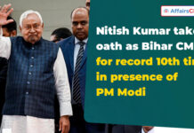 Nitish Kumar Sworn-in as Bihar’s CM for Record 10th Time