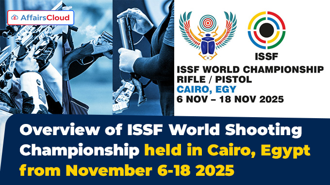 Overview of ISSF World Shooting Championship held in Cairo, Egypt from November 6-18 2025