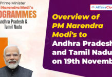 Overview of PM Narendra Modi’s Visit to AP and TN on November 19, 2025