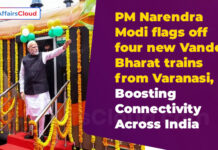 PM Narendra Modi Flagged Off 4 New Vande Bharat Trains from Varanasi, UP