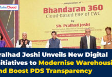 Union Minister Pralhad Joshi Unveils Major Digital Upgrades to Strengthen Food Storage, Logistics and PDS