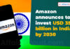 Amazon Announced to Invest USD 35 billion in India by 2030