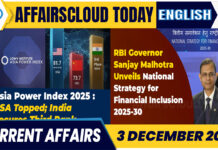 Current Affairs 3 December 2025