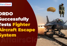DRDO Successfully Tests Fighter Aircraft Escape System in Chandigarh
