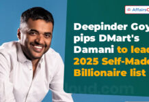 IDFC First Private & Hurun India Self-Made Entrepreneurs of the Millennia 2025: Eternal’s Founder & CEO Deepinder Goyal Tops the List