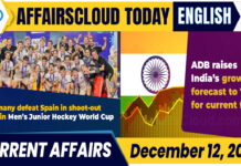 Current Affairs 12 December 2025