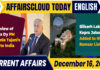 Current Affairs 16 December 2025