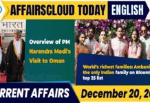 Current Affairs 20 December 2025