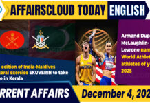 Current Affairs 4 December 2025