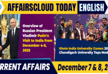 Current Affairs 7 & 8 December 2025