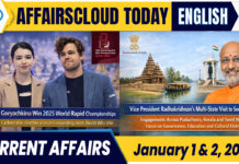 Current Affairs 1 & 2 January 2026