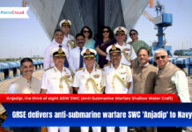 GRSE Delivers Third Indigenous ASW SWC ‘Anjadip’ to IN
