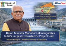 Union Minister Manohar Lal Inaugurates Subansiri Hydroelectric Project Unit-2 Commercial Operations