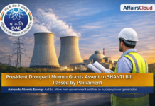 President Droupadi Murmu Gives Assent to SHANTI Bill 2025, Opening Civil Nuclear Sector to Private Players