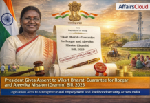 President Droupadi Murmu Gives assent to VB-G RAM Bill 2025 replacing MGNREGA