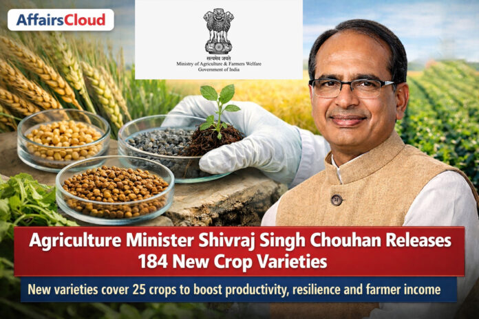 Agriculture Minister Shivraj Chouhan Releases 184 New Varieties Of 25 Crops
