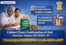 Cabinet Approves Continuation of Atal Pension Yojana till 2030-31