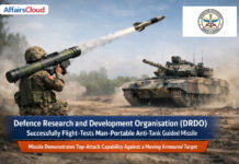 DRDO ने महाराष्ट्र के अहिल्या नगर में तीसरी पीढ़ी के MPATGM का सफलतापूर्वक उड़ान परीक्षण किया