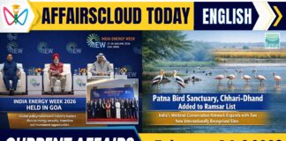 Current Affairs 1 & 2 February 2026