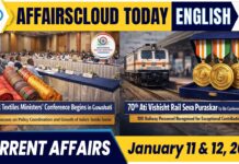 Current Affairs 11 & 12 January 2026