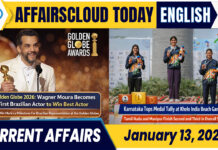 Current Affairs 13 January 2026