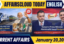 Current Affairs 20 January 2026