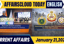 Current Affairs 21 January 2026