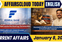 Current Affairs 8 January 2026