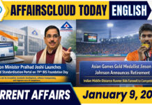 Current Affairs 9 January 2026