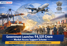 GoI ने निर्यातकों के लिए 4,531 करोड़ रुपये की ‘बाजार पहुंच सहायता’ योजना शुरू की