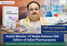Union Minister Jagat Prakash Nadda Releases 10th Edition of Indian Pharmacopoeia in New Delhi