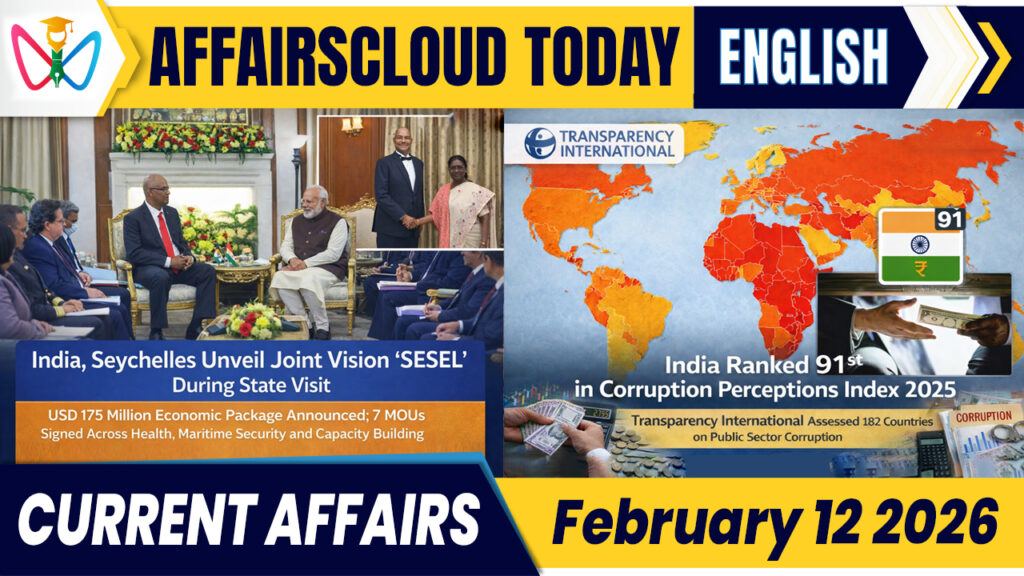 Current Affairs 12 February 2026