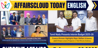 Current Affairs 20 February 2026