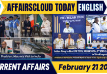 Current Affairs 21 February 2026