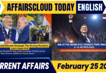 Current Affairs 25 February 2026