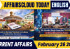 Current Affairs 26 February 2026