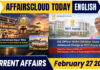 Current Affairs 27 February 2026