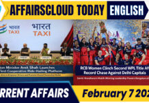 Current Affairs 7 February 2026