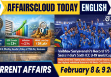 Current Affairs 8 & 9 February 2026