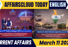 Current Affairs 11 March 2026