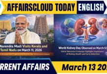 Current Affairs 13 March 2026