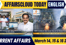 Current Affairs 14,15 & 16 March 2026