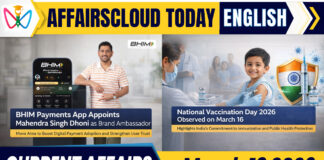 Current Affairs 19 March 2026