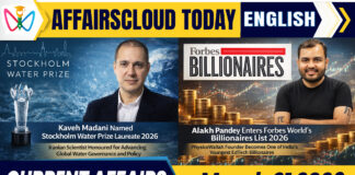 Current Affairs 21 March 2026