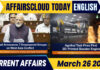 Current Affairs 26 March 2026