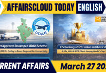 Current Affairs 27 March 2026