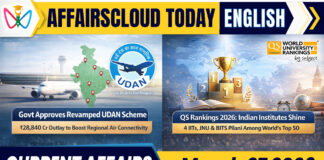 Current Affairs 27 March 2026