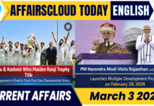 Current Affairs 3 March 2026